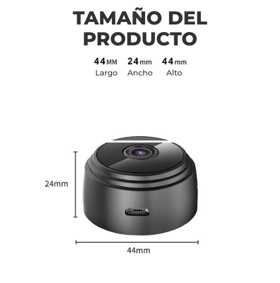 Mini Cámara de Seguridad WiFi 1080p