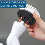 Fregadora Cepillo Eléctrico de Limpieza 6 en 1