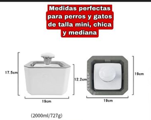 Fuente de Agua Automática para Mascotas