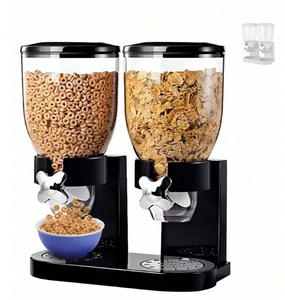 Dispensador Doble de Cereales y Alimentos Secos