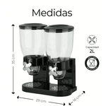 Dispensador Doble de Cereales y Alimentos Secos