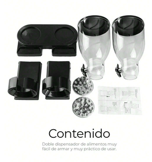 Dispensador Doble de Cereales y Alimentos Secos
