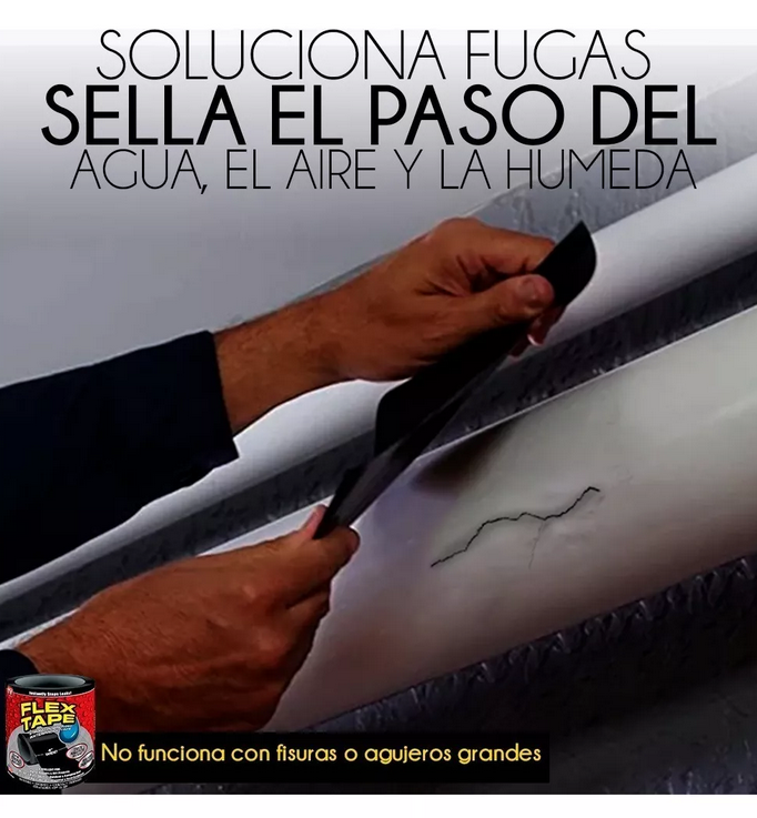 Cinta Flex Tape Adhesiva Antifugas – Sella, Une y Repara Todo