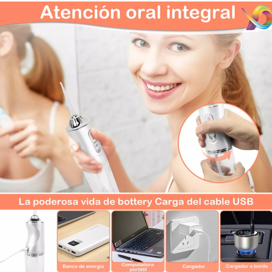 Irrigador Bucal Portátil Eléctrico