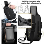 Mochila Cruzada Antirrobo con USB